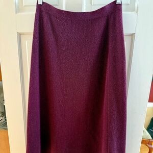 Zrinka Wms Maroon Wool long skirt size M